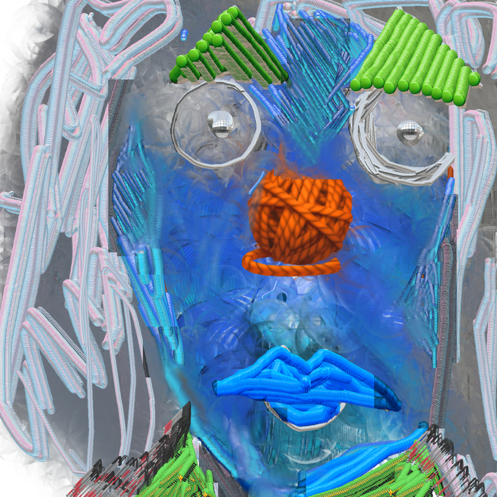 Emoji painting: Ice Clown
